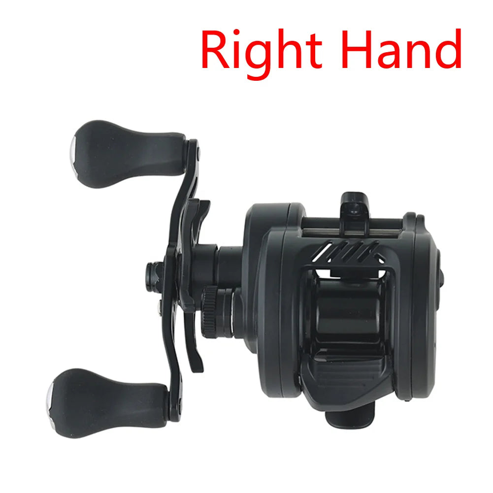 DC Fishing Reel Long Cast Self‑Charging Anti Backlash Electronic Brake Baitcasting Reel Smooth Casting Sound 7.2:1 Ratio