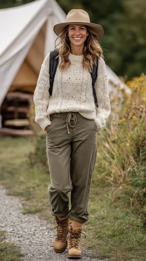 Women wear Outdoors Camping