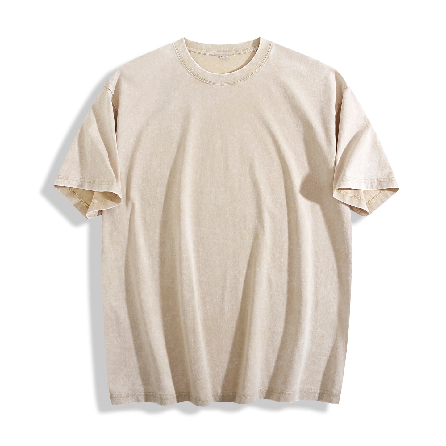 Men's Oversized Round Neck Short Sleeve T-Shirt, Soft Cotton, Casual Streetwear Style
