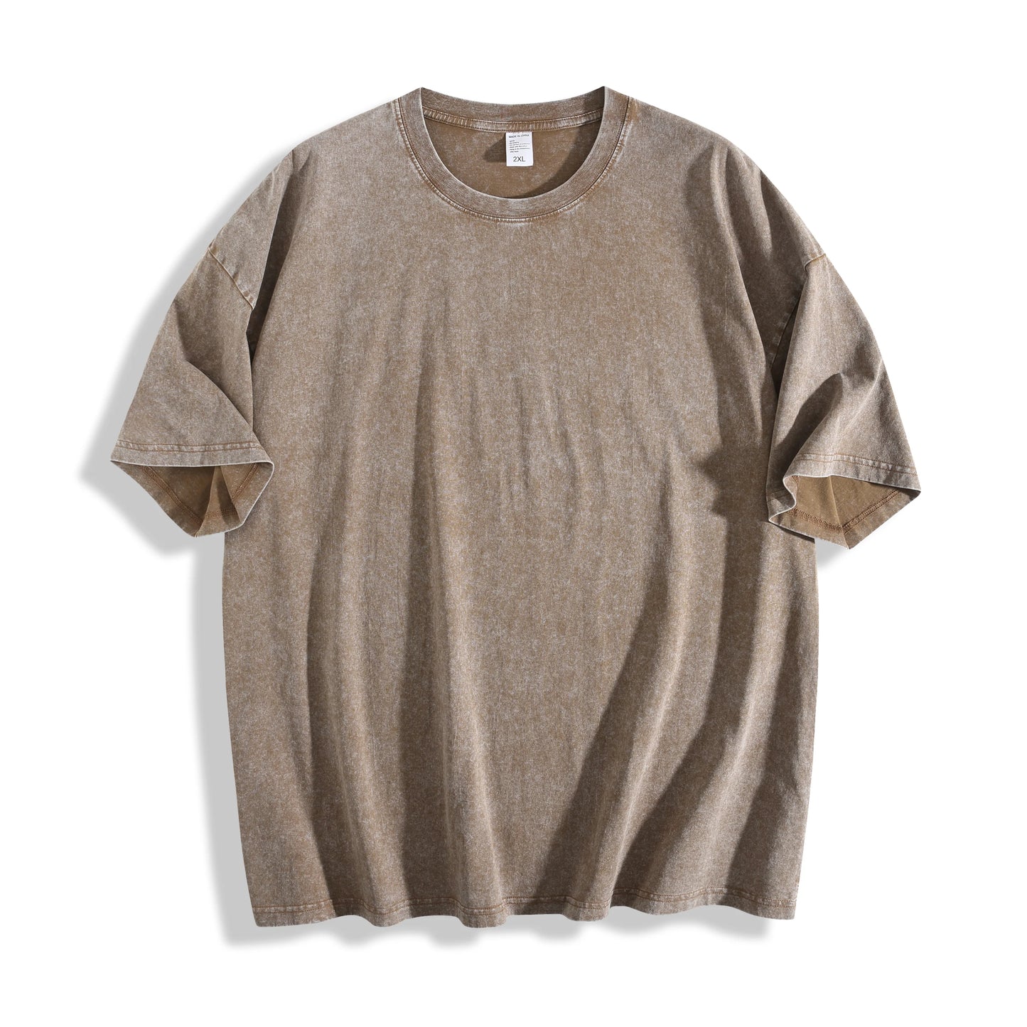 Men's Oversized Round Neck Short Sleeve T-Shirt, Soft Cotton, Casual Streetwear Style
