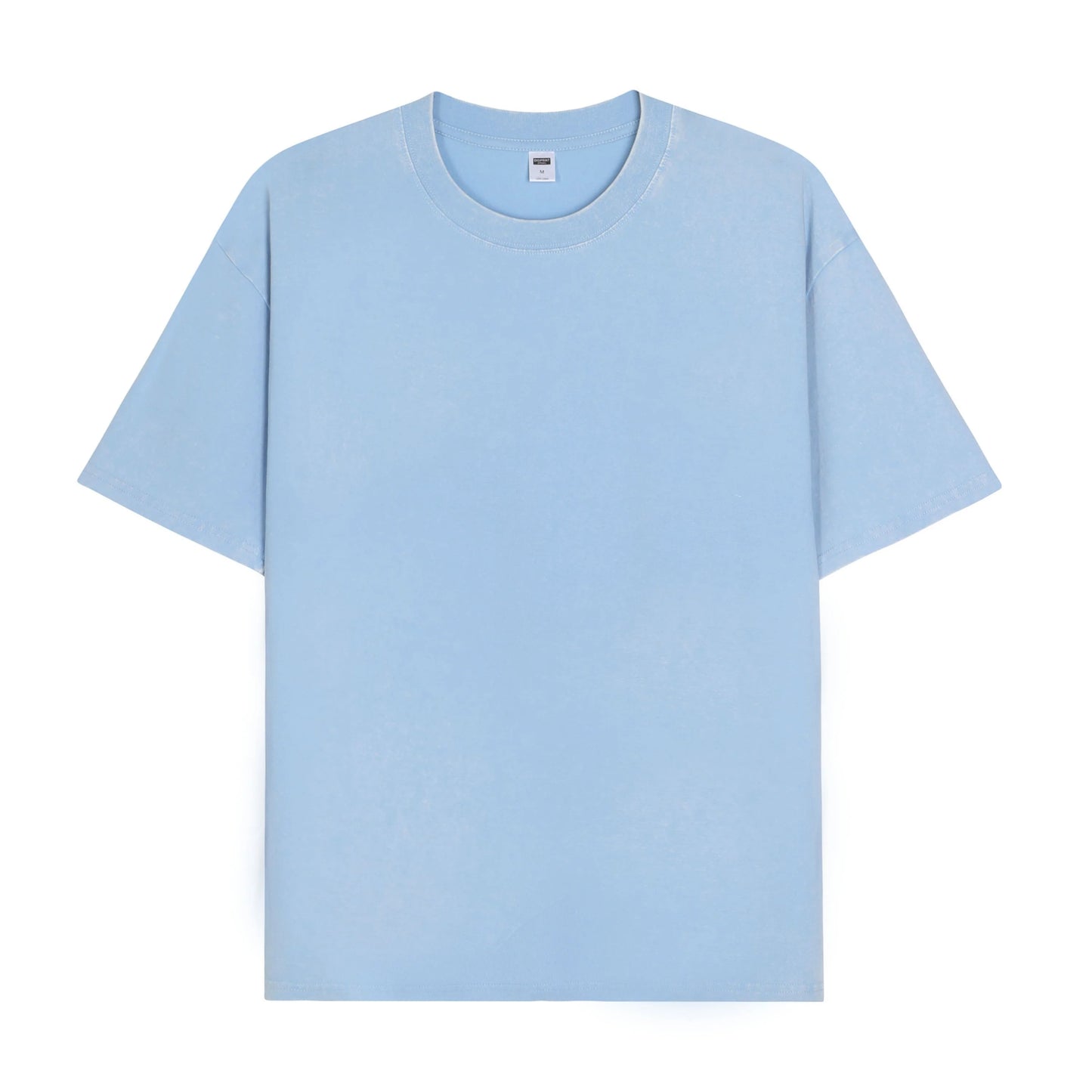 Men's Oversized Round Neck Short Sleeve T-Shirt, Soft Cotton, Casual Streetwear Style