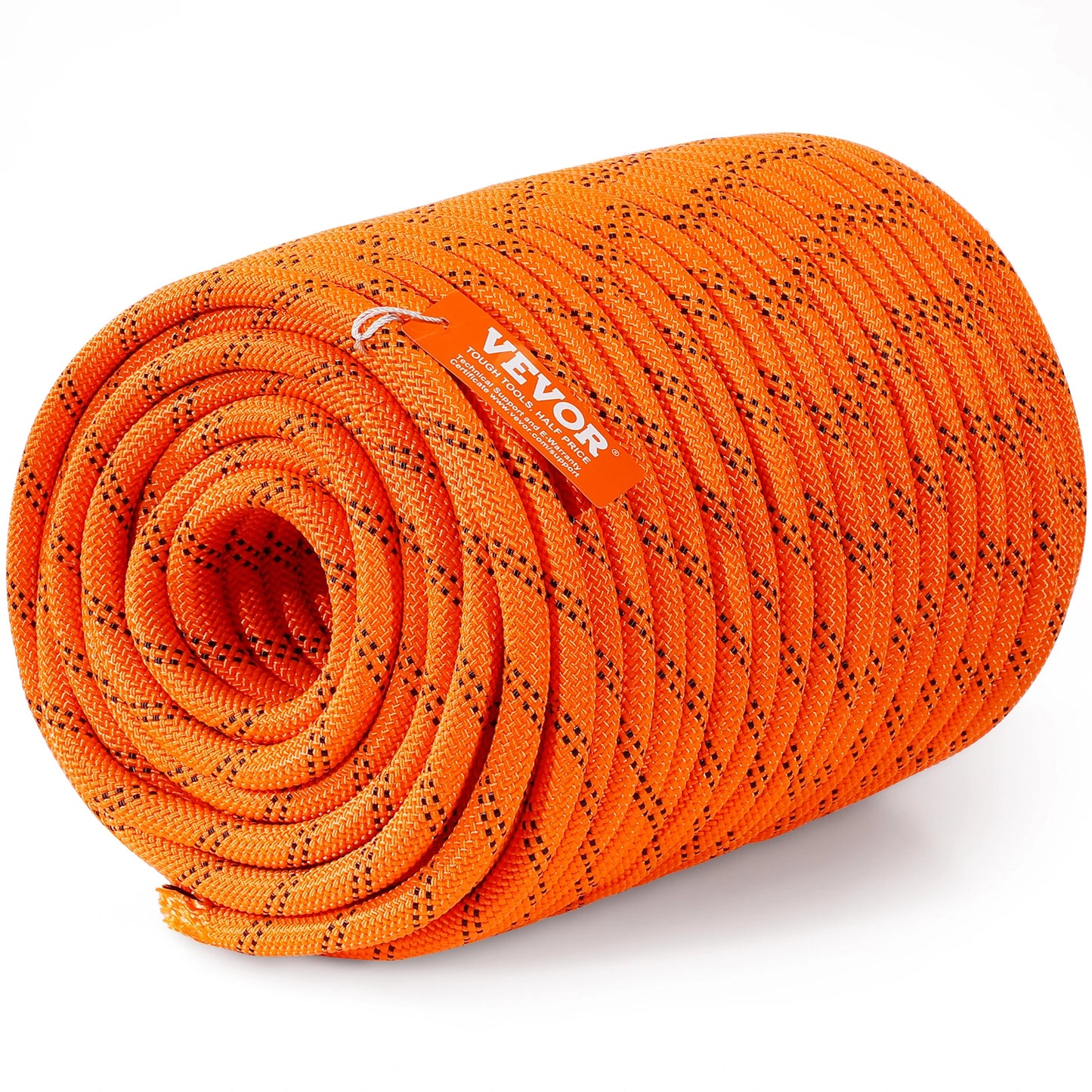 SucceBuy 220ft Dual-Weave Polyester Rope 48-Strand Outdoor Accessories Emergency Cord for Camping Swinging Rappelling Rescue