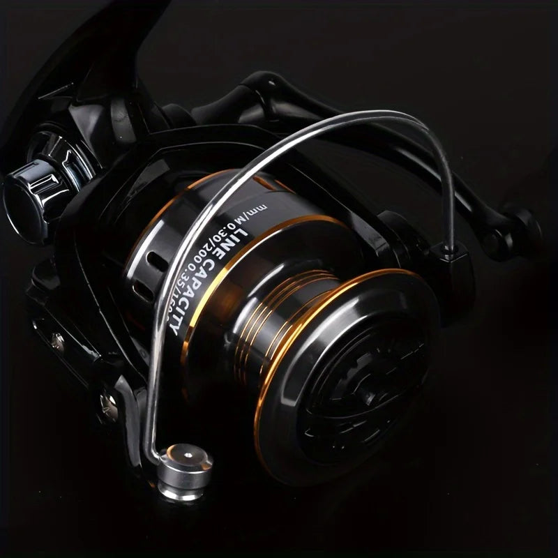 BILLINGS Spinning Reel 12KG Max Drag 5.2:1 Gear Ratio Metal Spool Durable Professional Fishing Reels, Multipurpose for Freshwater Saltwater Bass Trout Salmon Fishing
