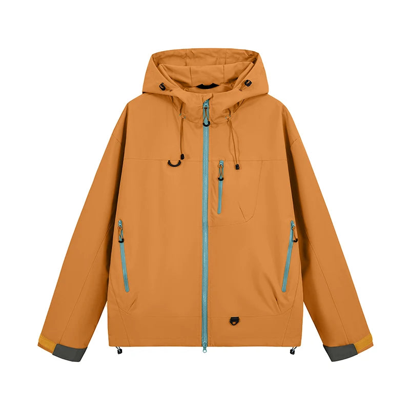 Autumn Sports Jacket Waterproof Windproof Jacket Men Women Outdoor Sports Hiking Running Mountaineering Hooded Casual Sport Coat