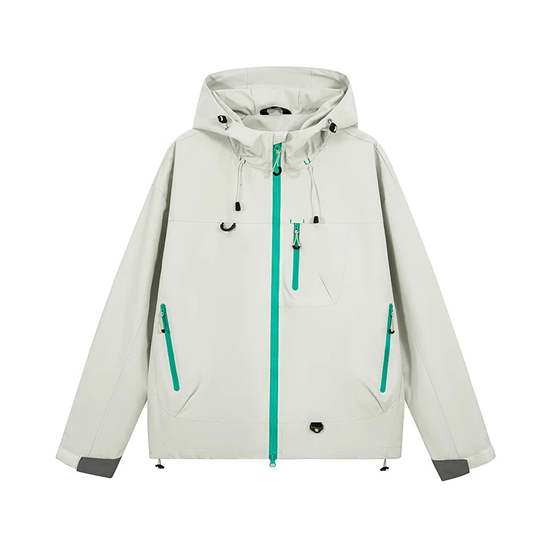 Autumn Sports Jacket Waterproof Windproof Jacket Men Women Outdoor Sports Hiking Running Mountaineering Hooded Casual Sport Coat