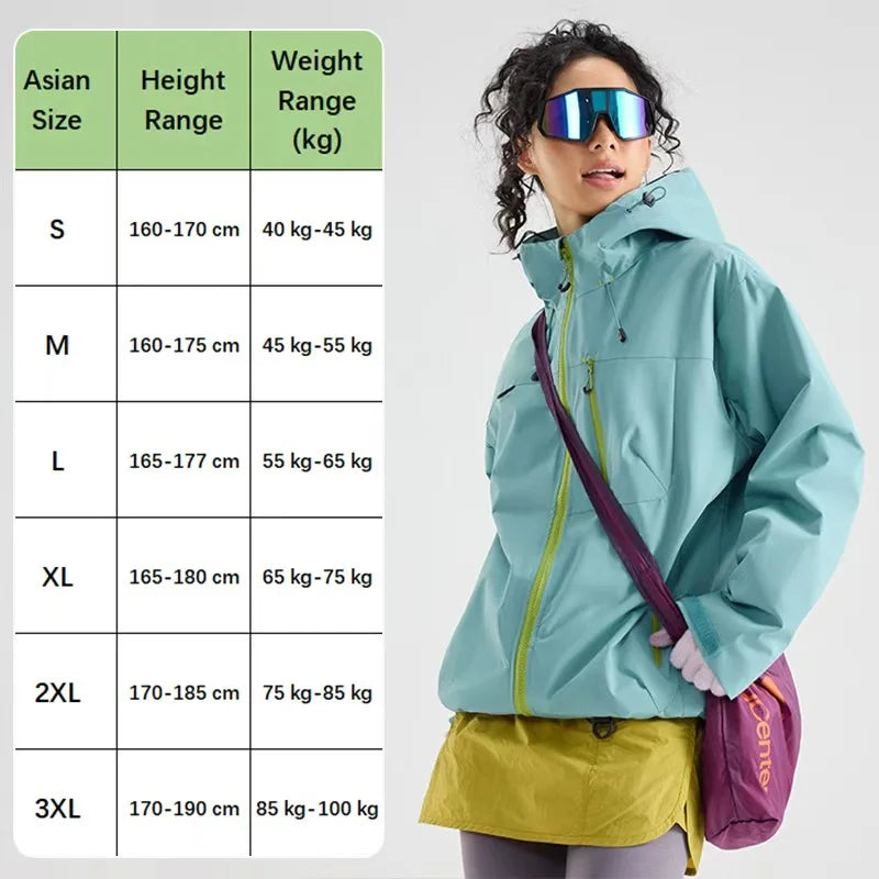 Autumn Sports Jacket Waterproof Windproof Jacket Men Women Outdoor Sports Hiking Running Mountaineering Hooded Casual Sport Coat