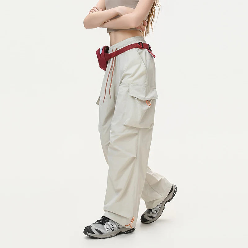 CHRLCK Women Waterproof Hiking Pants Quick Drying Fashion Cargo Pants Windproof Fishing Camping Cycling Trekking Trousers