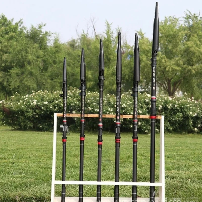 Superhard Telescopic Spinning Fishing Rods 1.8M-3.6M Ultra-Light Long Shot Sea Pole Long-Range High Quality Throwing Rod