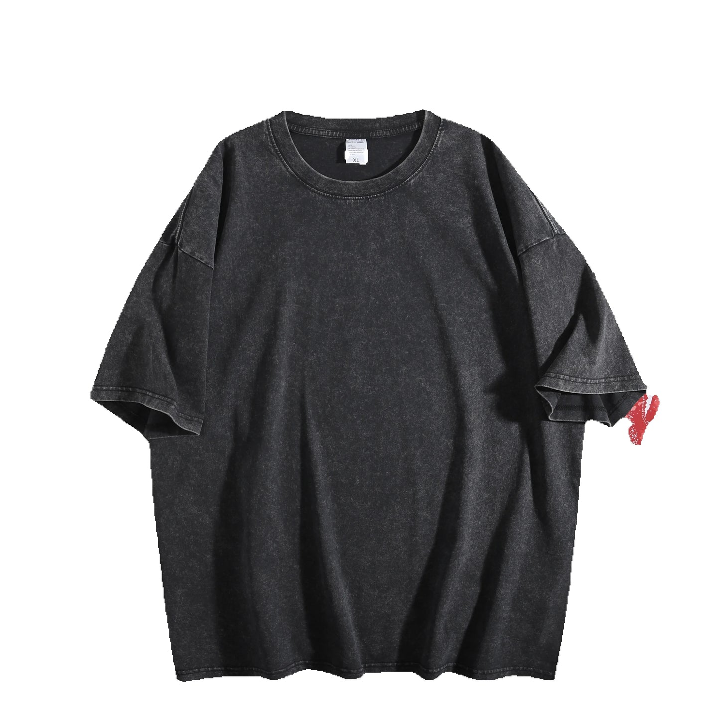 Men's Oversized Round Neck Short Sleeve T-Shirt, Soft Cotton, Casual Streetwear Style