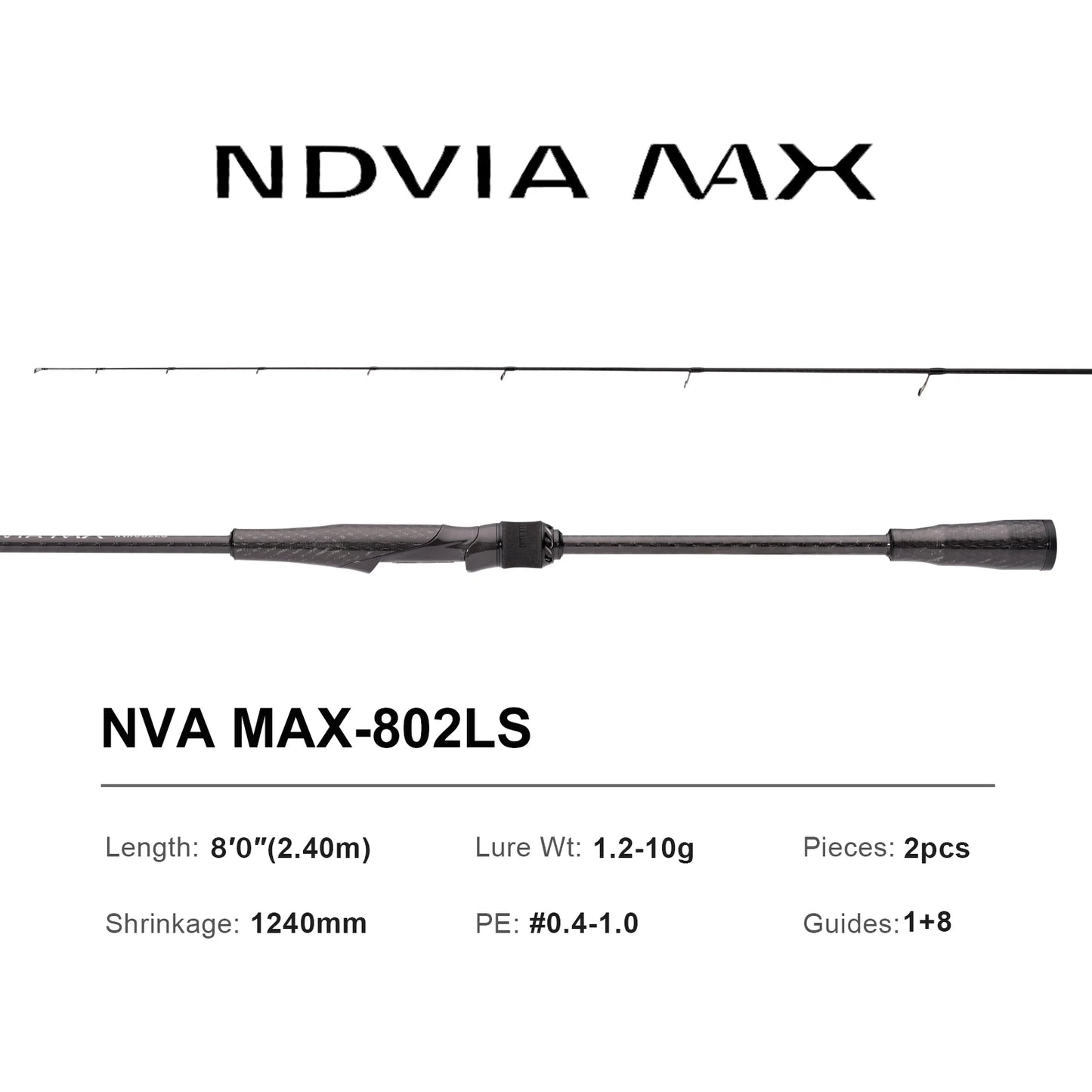 PURELURE NEW NDVIA MAX Ajing And Eging Tubular Tip 8FT 8.3FT 8.6FT 1.2-10G Soft Lure And EGI F/MF Action Perch Pike Zander Squid