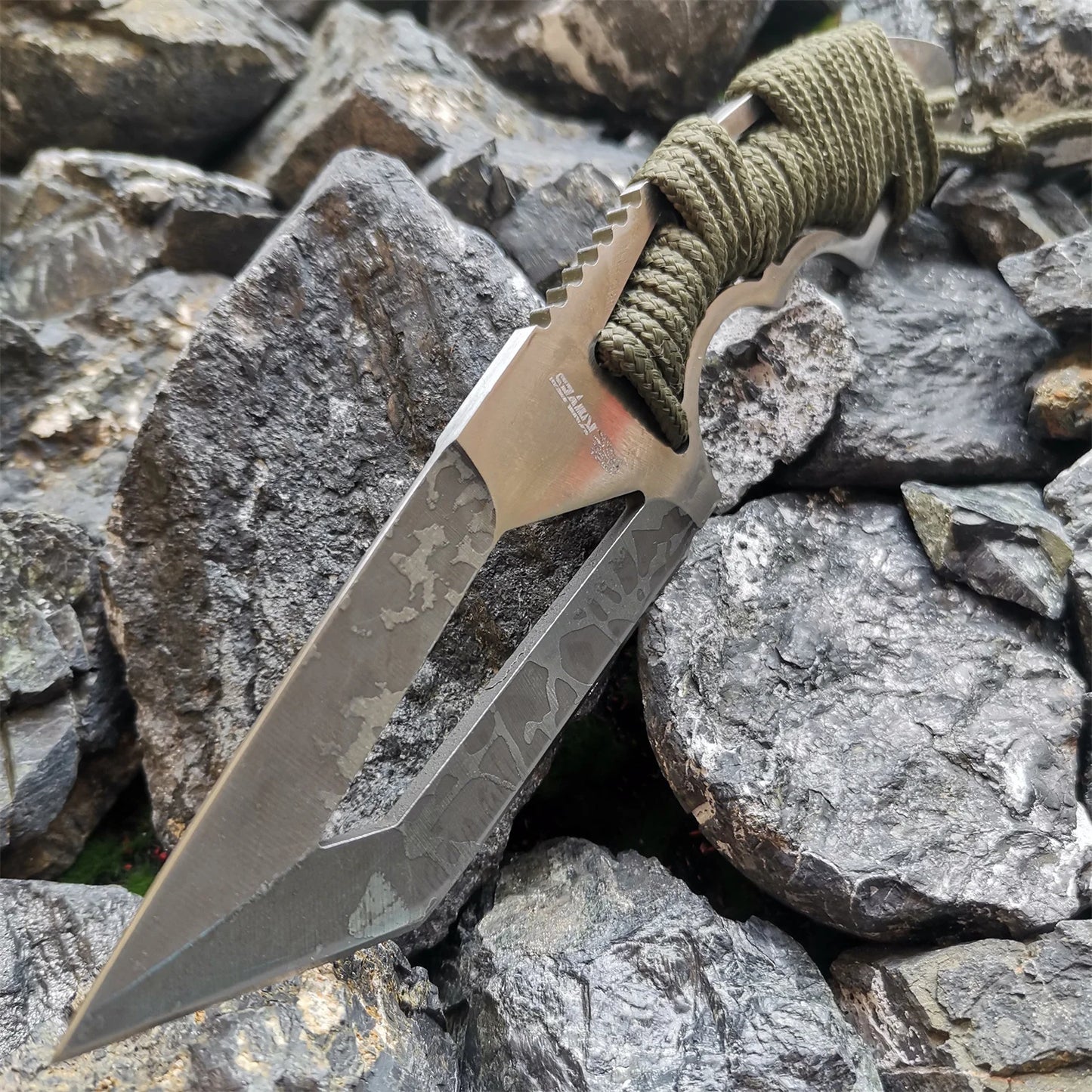 Multi-Purpose Fixed Blade, Tactical Survival Tool for Hunting & Camping, Also Ideal as a Sharp Fruit Knife for Outdoors