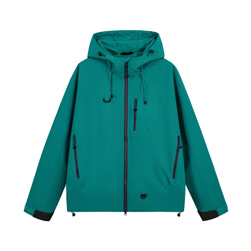 Autumn Sports Jacket Waterproof Windproof Jacket Men Women Outdoor Sports Hiking Running Mountaineering Hooded Casual Sport Coat