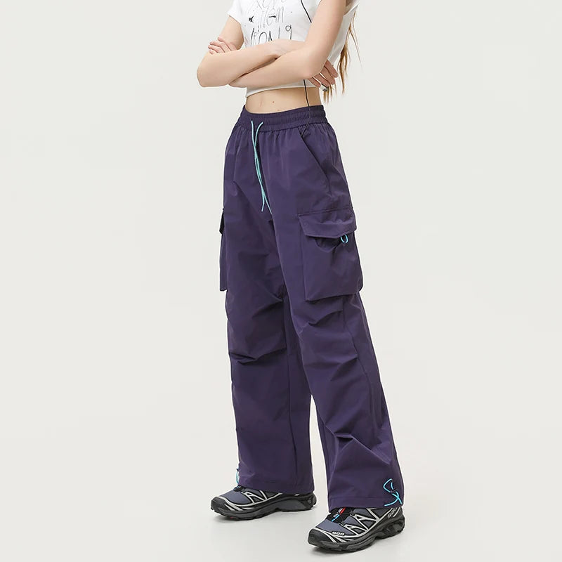 CHRLCK Women Waterproof Hiking Pants Quick Drying Fashion Cargo Pants Windproof Fishing Camping Cycling Trekking Trousers