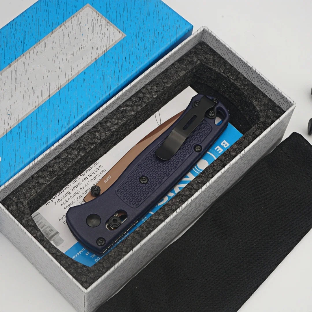 BM-BUGOUT 535 EDC Pocket Folding Knife S30V Blade Nylon Fiberglass Handle High Hardness Camping Wilderness Survival Outdoor