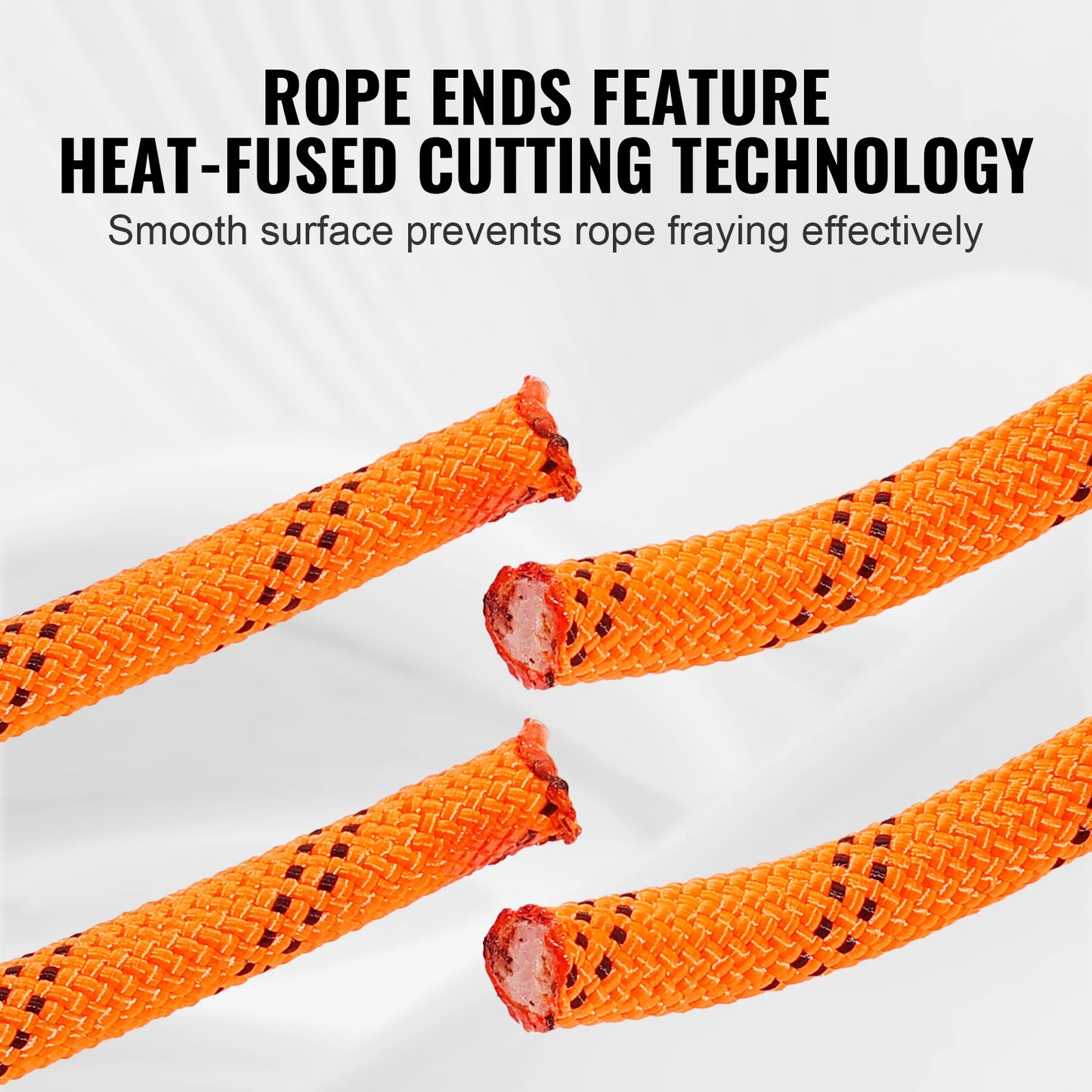 SucceBuy 220ft Dual-Weave Polyester Rope 48-Strand Outdoor Accessories Emergency Cord for Camping Swinging Rappelling Rescue