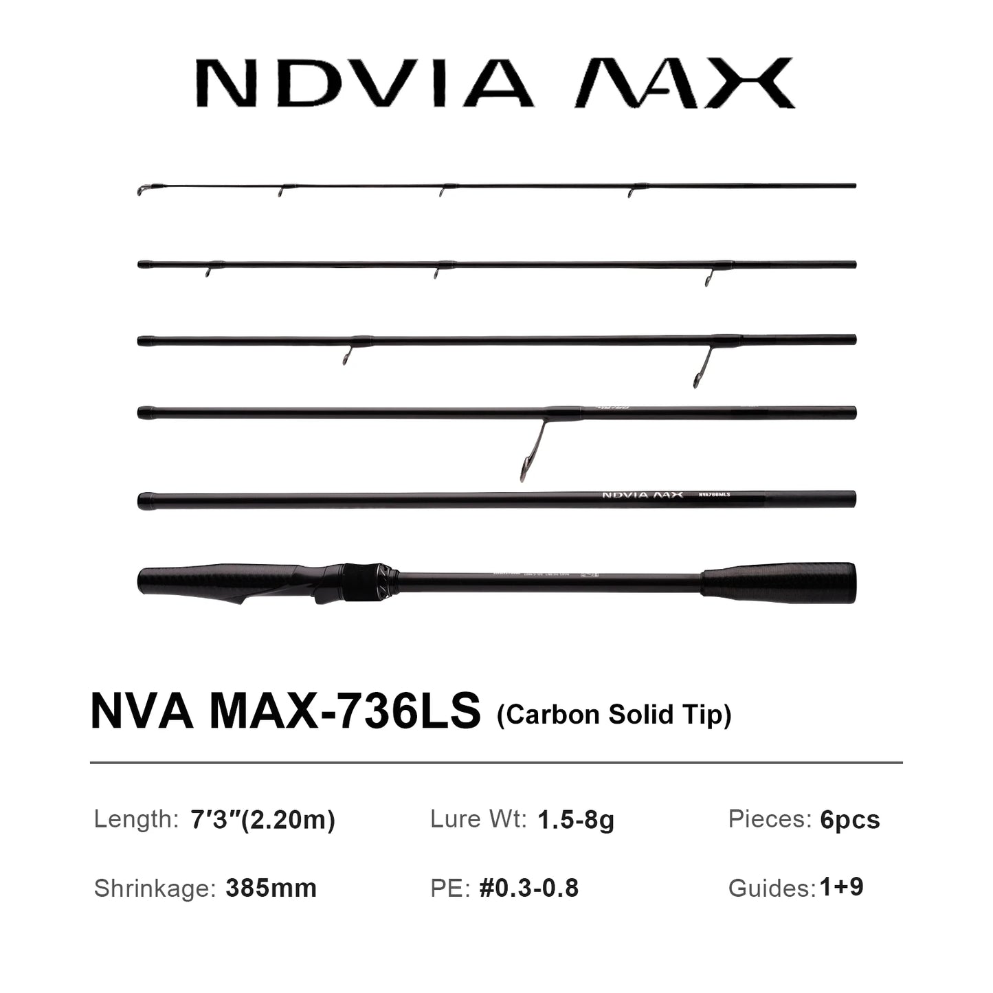 PURELURE NEW NDVIA MAX Ajing And Eging Tubular Tip 8FT 8.3FT 8.6FT 1.2-10G Soft Lure And EGI F/MF Action Perch Pike Zander Squid