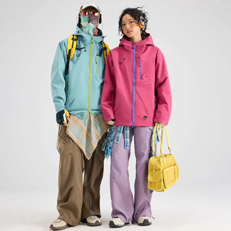 Autumn Sports Jacket Waterproof Windproof Jacket Men Women Outdoor Sports Hiking Running Mountaineering Hooded Casual Sport Coat
