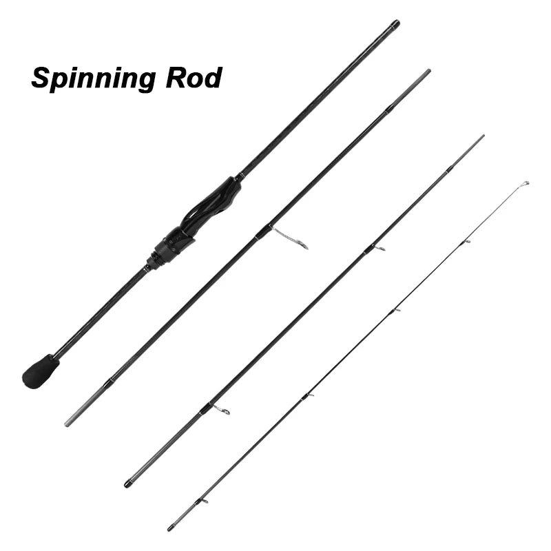 MIFINE MICROBITE TRAVEL Spinning Casting Rod 40+46T Carbon Fiber Fast Action 1.8M/1.98M/2.1M/2.2M Ultralight Lure Trout Pole