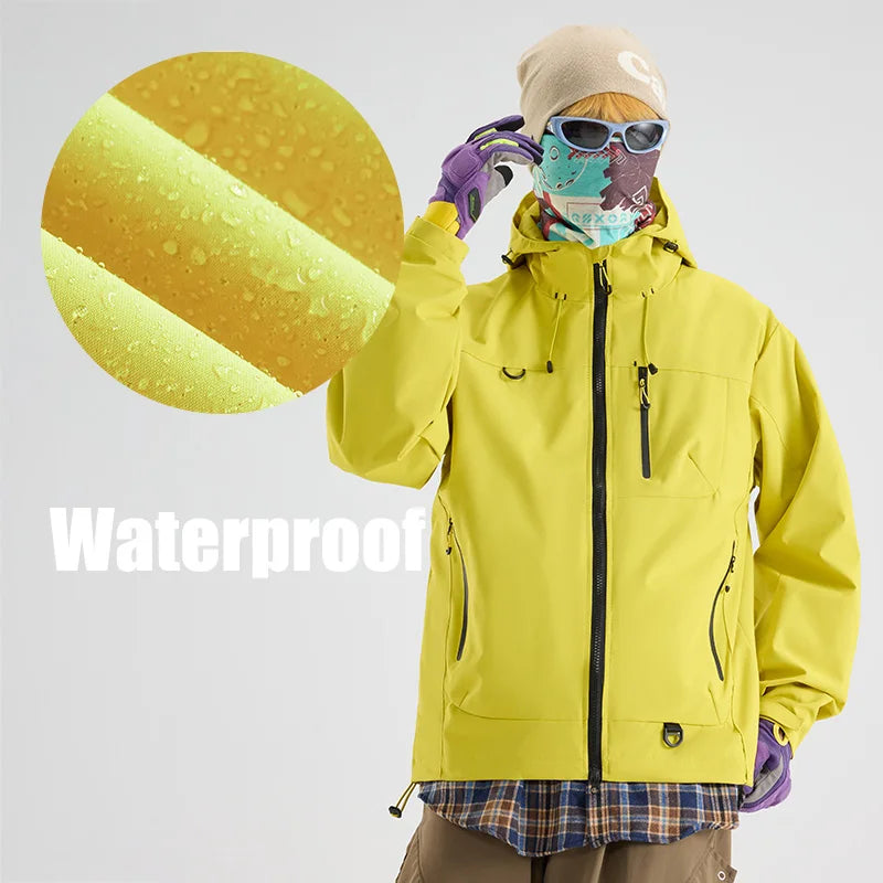 Autumn Sports Jacket Waterproof Windproof Jacket Men Women Outdoor Sports Hiking Running Mountaineering Hooded Casual Sport Coat