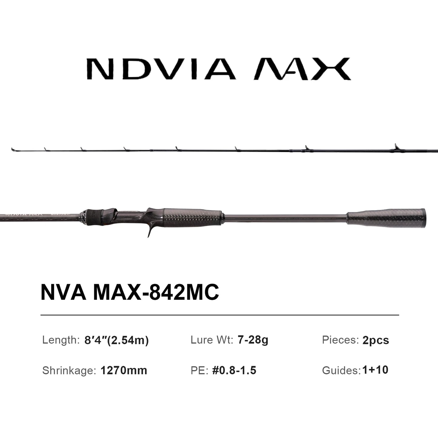 PURELURE NEW NDVIA MAX Ajing And Eging Tubular Tip 8FT 8.3FT 8.6FT 1.2-10G Soft Lure And EGI F/MF Action Perch Pike Zander Squid