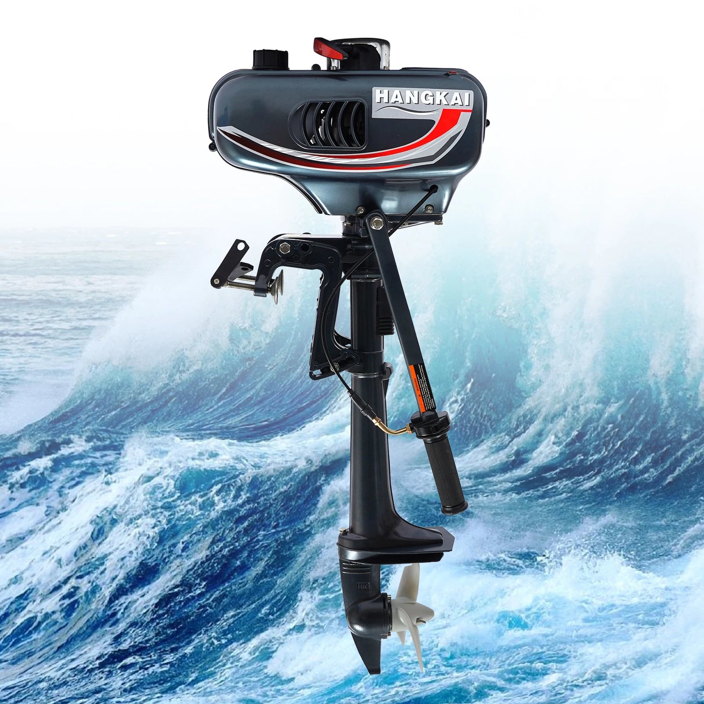 2 Stroke 3.5HP Boat Motor Boat Thrusters Outboard Motor Propeller CDI Ignition System Short Shaft 10km/h