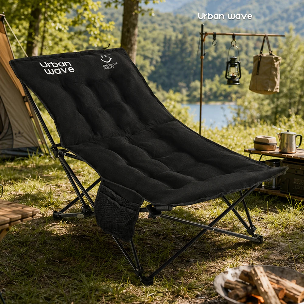 Outdoor folding bed, camping bed with mattress, portablefolding bed, 330 Ib capacity, carry bag, suitable for officeindoor rest, travel, garden, balcony, courtyard.