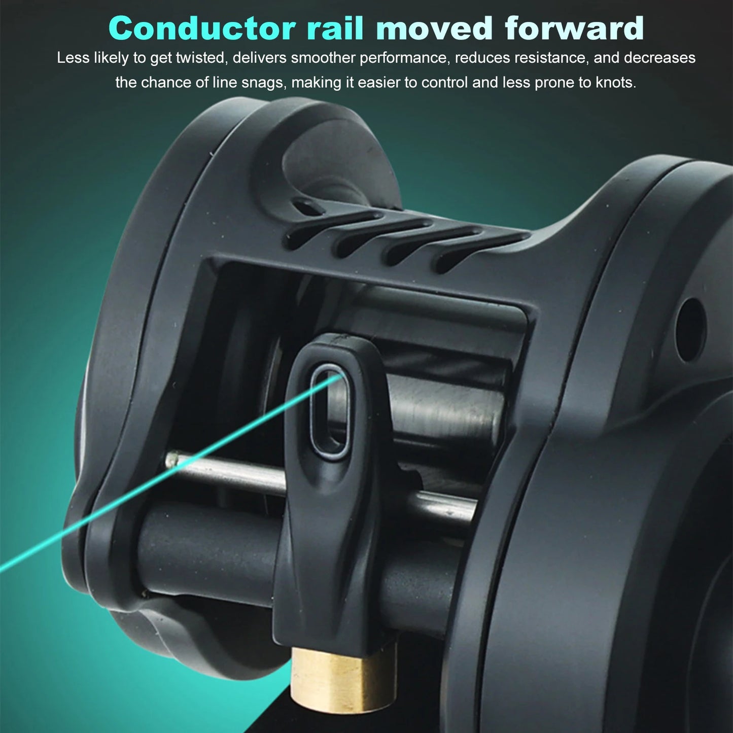 DC Fishing Reel Long Cast Self‑Charging Anti Backlash Electronic Brake Baitcasting Reel Smooth Casting Sound 7.2:1 Ratio