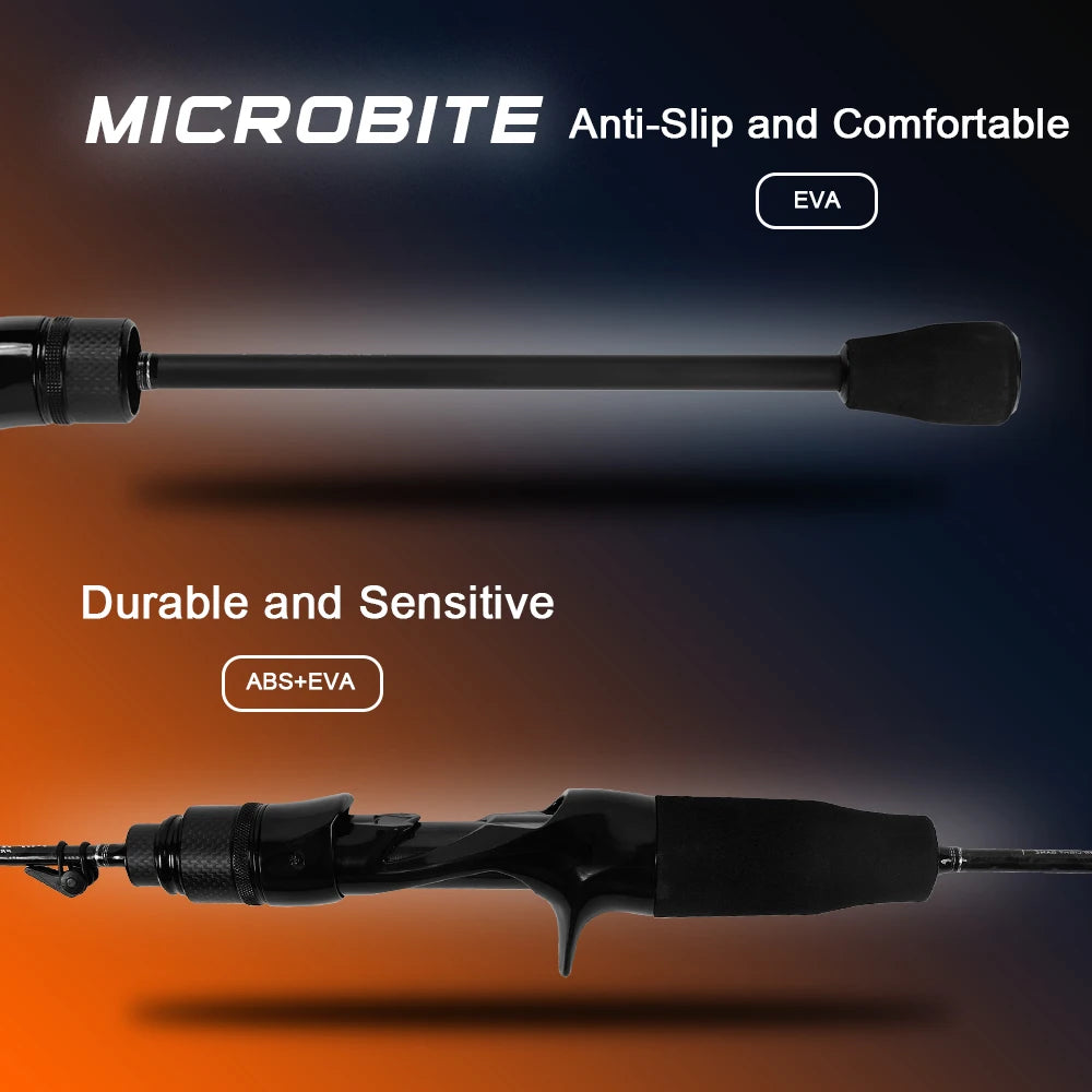MIFINE MICROBITE TRAVEL Spinning Casting Rod 40+46T Carbon Fiber Fast Action 1.8M/1.98M/2.1M/2.2M Ultralight Lure Trout Pole