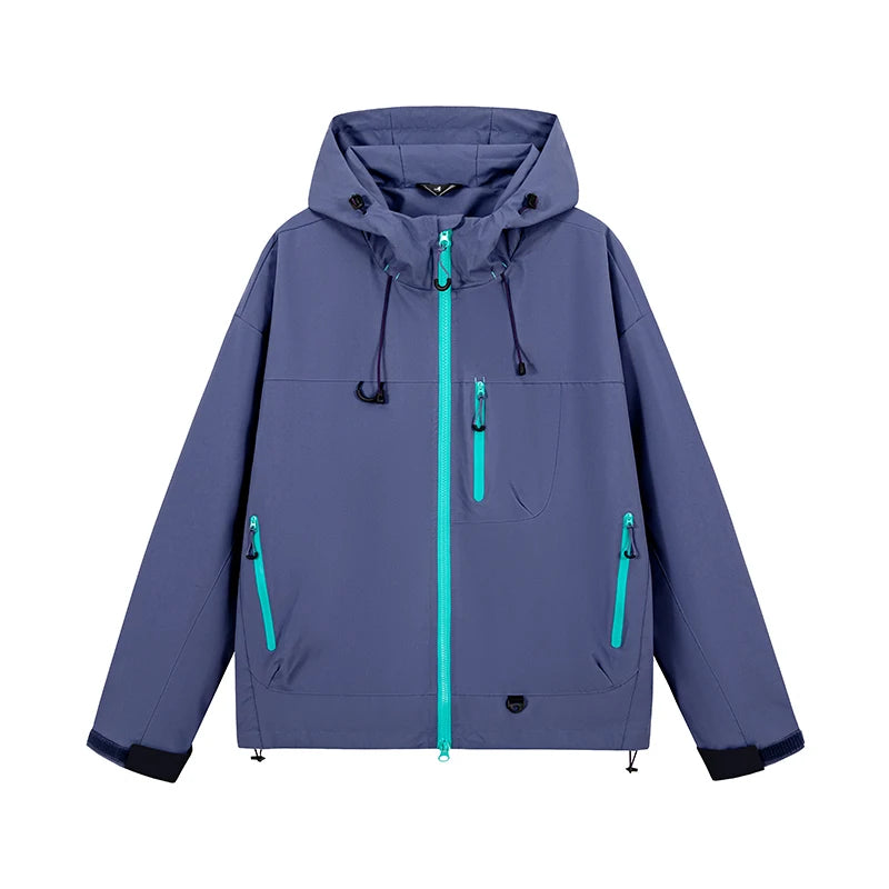 Autumn Sports Jacket Waterproof Windproof Jacket Men Women Outdoor Sports Hiking Running Mountaineering Hooded Casual Sport Coat
