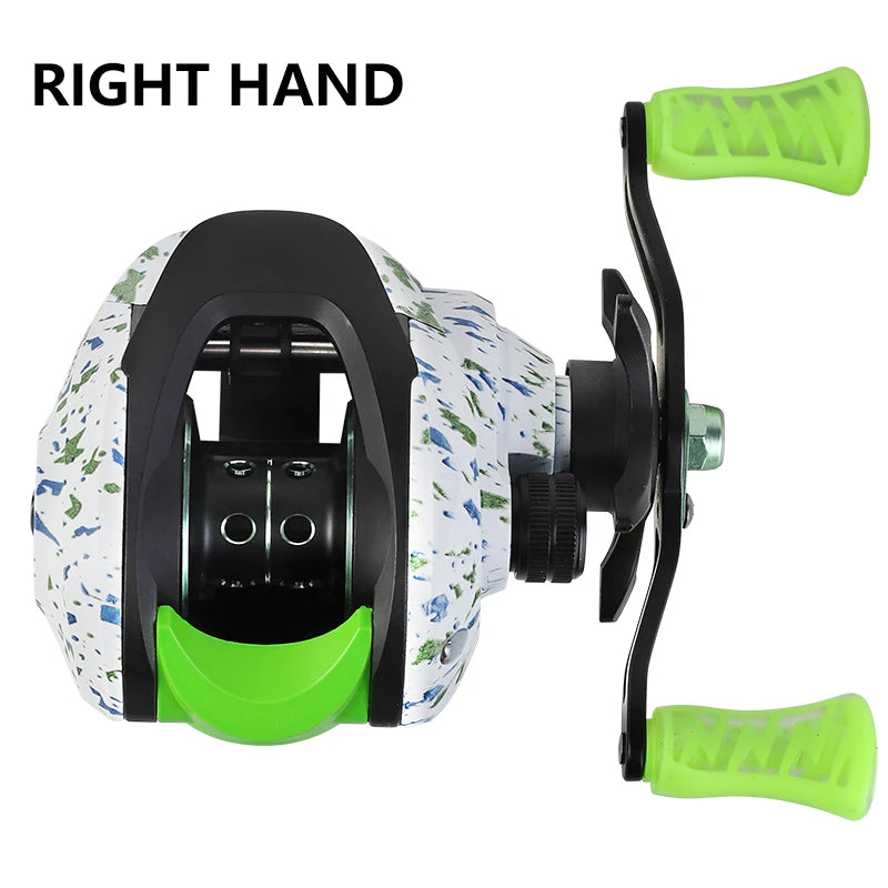 BILLINGS Baitcasting Reel 8KG Max Drag 6.3:1 Gear Ratio Magnetic Brake System  Bait Caster Fishing Reels for Freshwater Saltwater Bass Trout Fishing