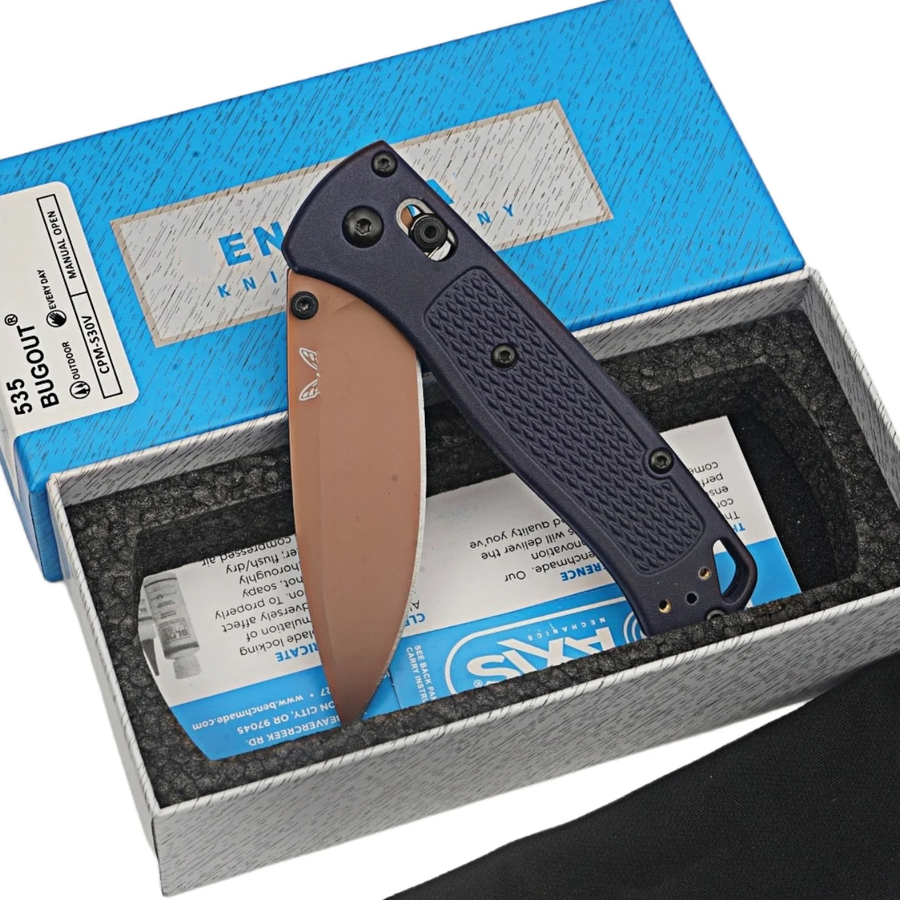 BM-BUGOUT 535 EDC Pocket Folding Knife S30V Blade Nylon Fiberglass Handle High Hardness Camping Wilderness Survival Outdoor