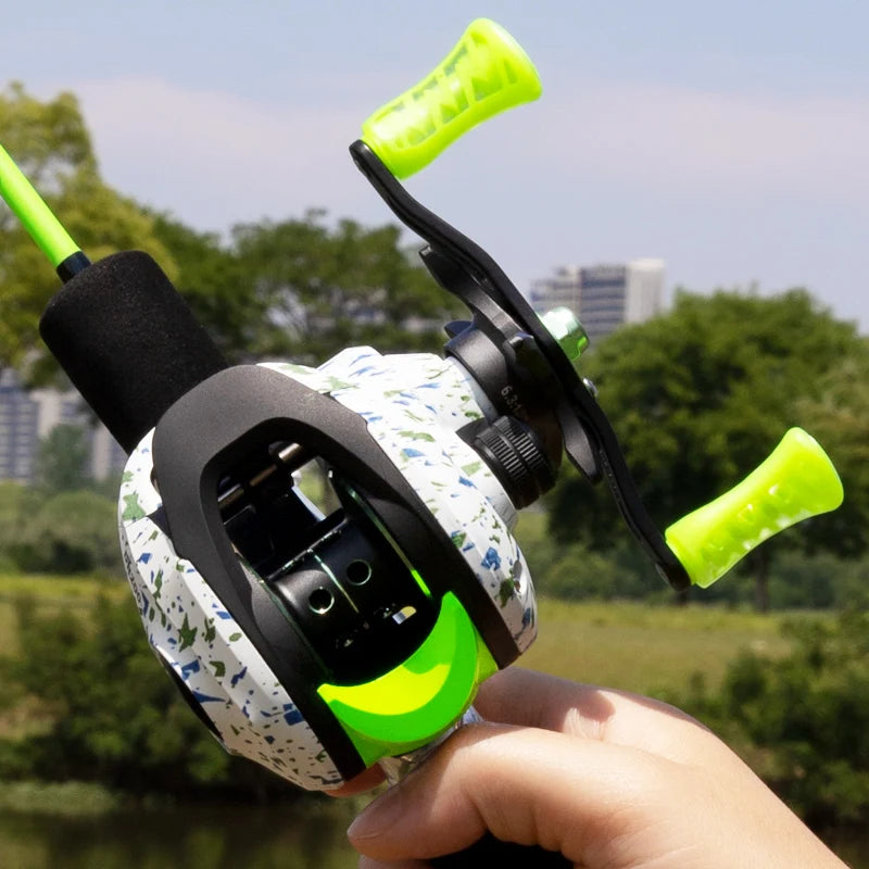 BILLINGS Baitcasting Reel 8KG Max Drag 6.3:1 Gear Ratio Magnetic Brake System  Bait Caster Fishing Reels for Freshwater Saltwater Bass Trout Fishing