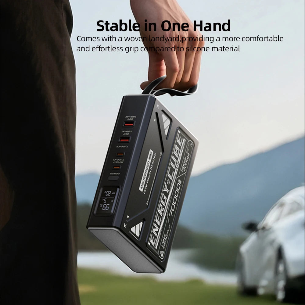 MOVESPEED Z70 Pro 140W Power Bank 70000mAh High Capacity External Power Supplies PD Fast Portable Charger for Mobilephone Laptop