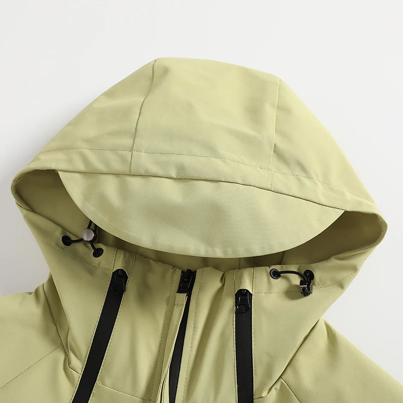 CHRLCK Women Waterproof Hiking 3IN1 Jackets Winter Warm Windproof Windbreakers Women Camping Trekking Thin Jacket Woman