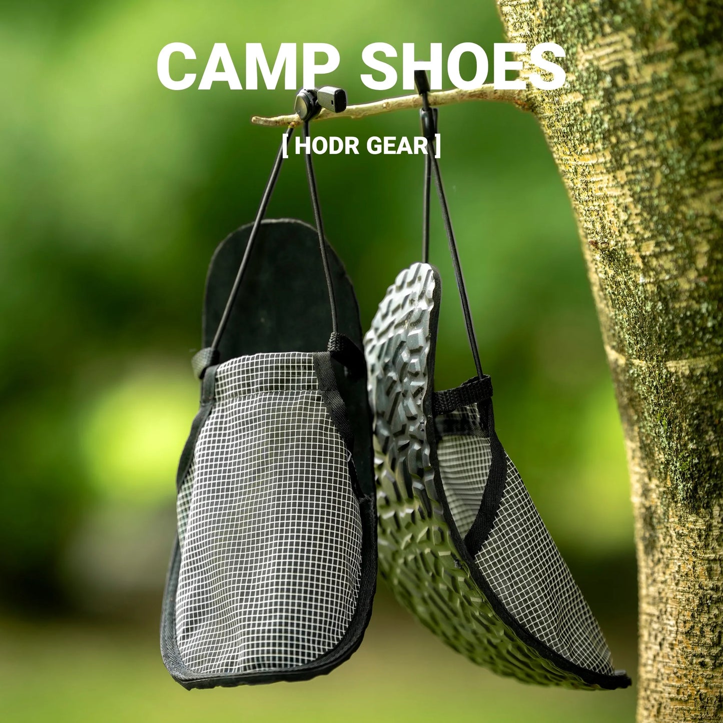 [HODRGEAR] Camp Shoes Ultralight Rollable Footwear Breathable Dyneema® Grid Upper Sole Packable Quick-Dry Short Camp Movement