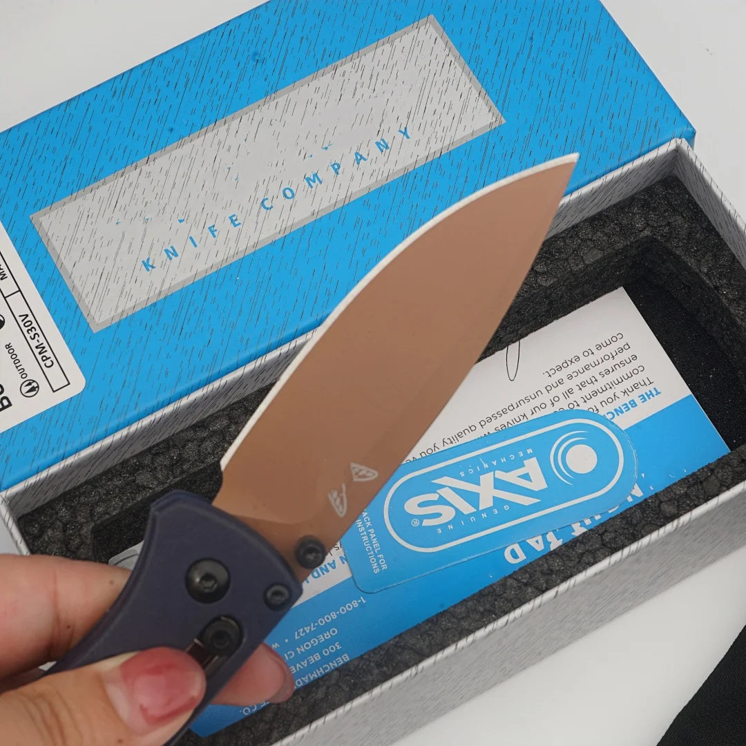BM-BUGOUT 535 EDC Pocket Folding Knife S30V Blade Nylon Fiberglass Handle High Hardness Camping Wilderness Survival Outdoor