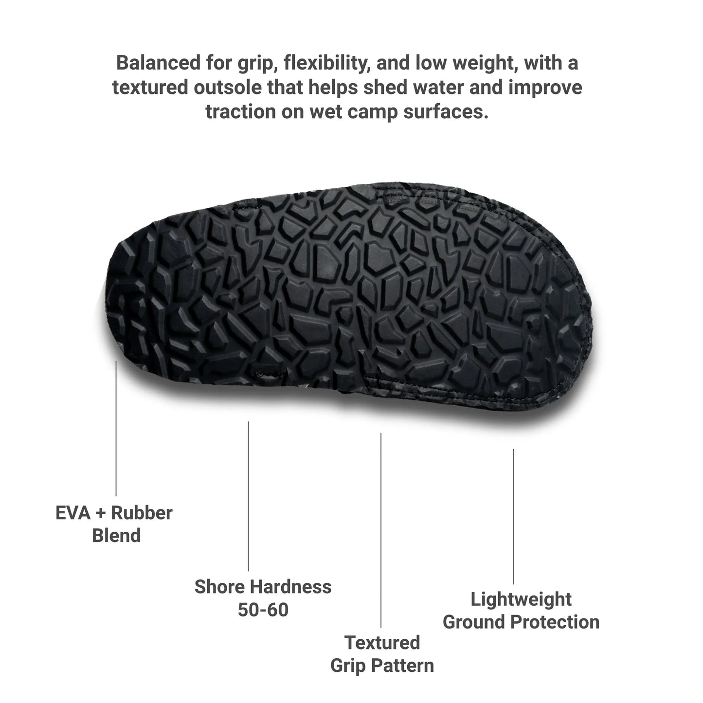 [HODRGEAR] Camp Shoes Ultralight Rollable Footwear Breathable Dyneema® Grid Upper Sole Packable Quick-Dry Short Camp Movement