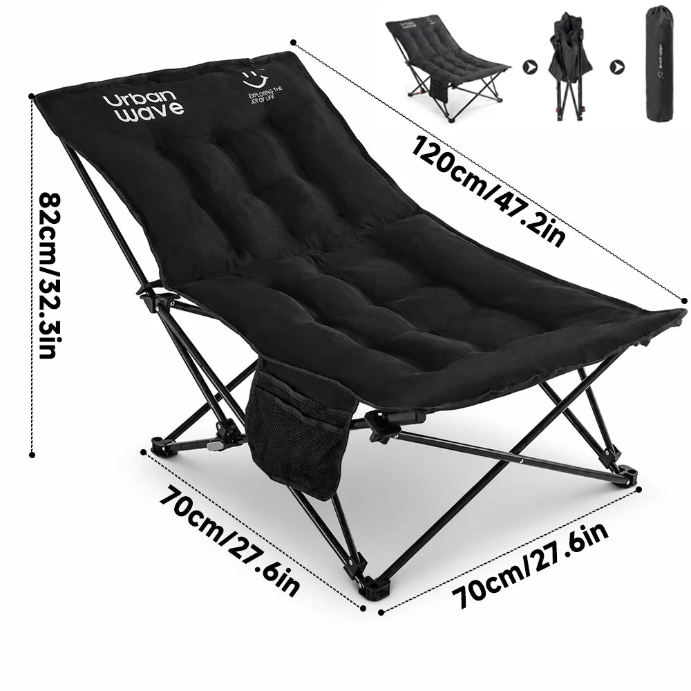 Outdoor folding bed, camping bed with mattress, portablefolding bed, 330 Ib capacity, carry bag, suitable for officeindoor rest, travel, garden, balcony, courtyard.